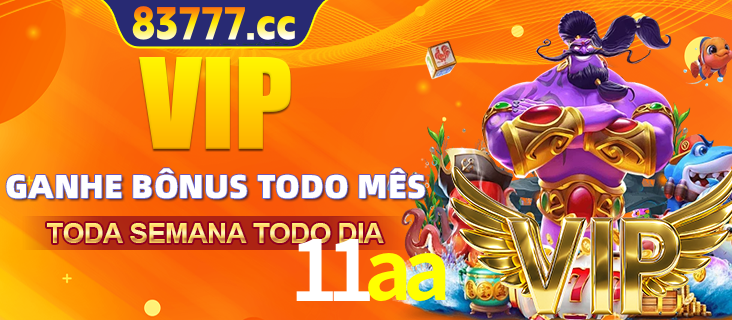 Banner promocional do 11aa oferecendo 100% de recompensas adicionais contínuas para quem fizer o login diário (Daily sign-in), com um mascote de coelho.