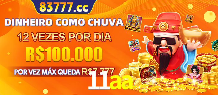 Banner do programa de recompensas Recomende para amigos do 11aa, detalhando os bônus por convidar amigos, com prêmios que chegam a R$288.888.